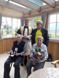 Diamantene Hochzeit des Ehepaars Buttazoni im AHA Seniorenzentrum Steindorf