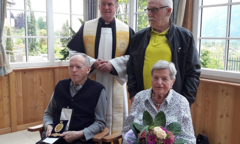 Diamantene Hochzeit des Ehepaars Buttazoni im AHA Seniorenzentrum Steindorf