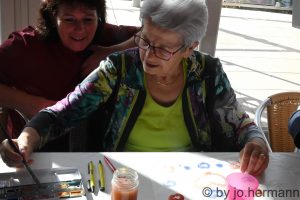 Malworkshop Lebenskunst Altern in der AHA Seniorenresidenz Seeboden